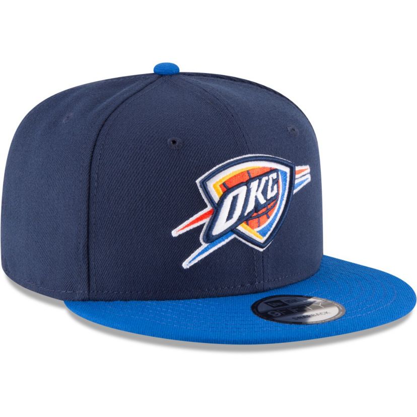 NBA Navy/Blue Oklahoma City Thunder Two-Tone 9FIFTY Adjustable Hat