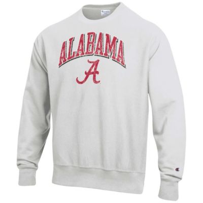 Alabama Crimson Tide NCAA Arch Over Logo Reverse Weave Pullover Sweatshirt