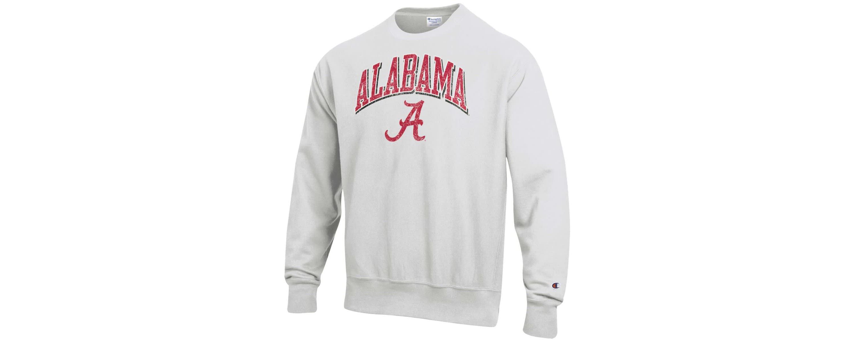 Alabama Crimson Tide NCAA Alabama Tide Arch Over Logo Reverse Weave Pullover Sweatshirt