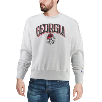 NCAA Georgia Bulldogs Arch Over Logo Reverse Weave Pullover Sweatshirt