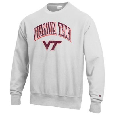 NCAA Virginia Tech Hokies Arch Over Logo Reverse Weave Pullover Sweatshirt