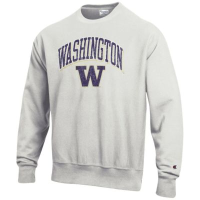 NCAA Washington Huskies Arch Over Logo Reverse Weave Pullover Sweatshirt