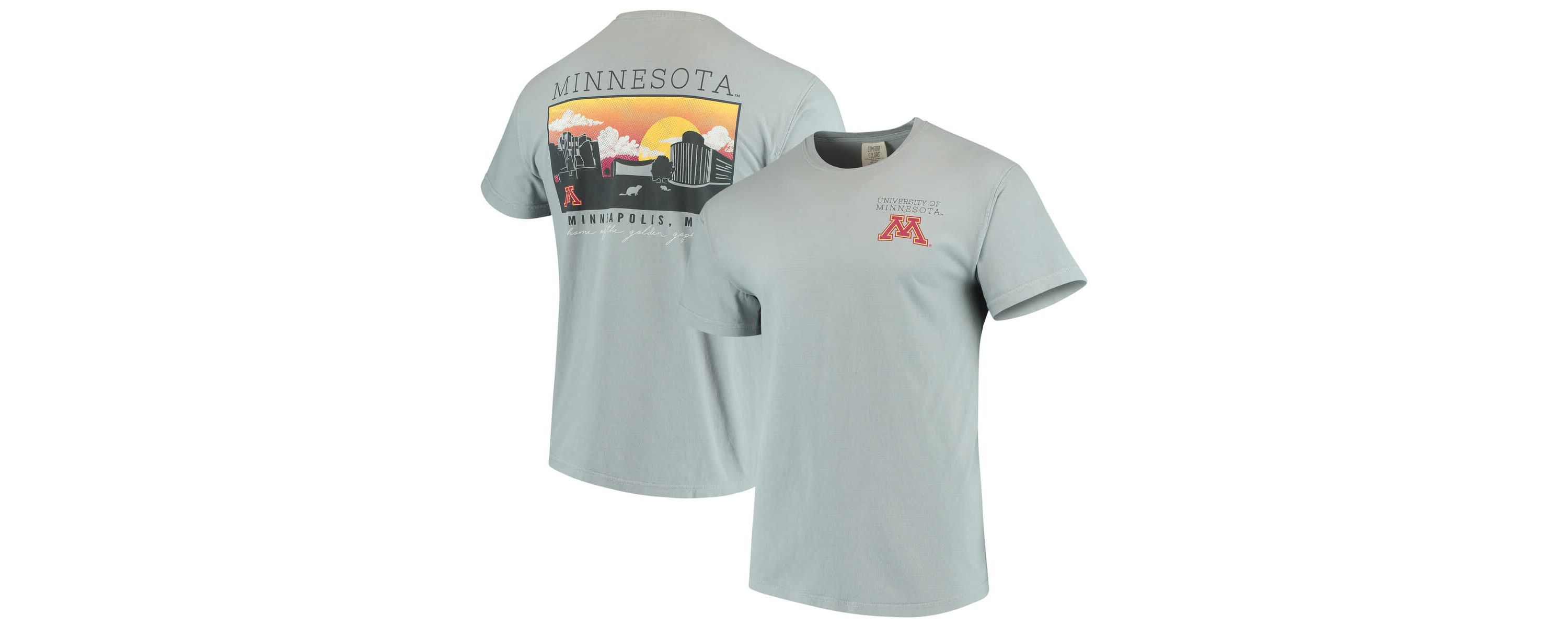 NCAA Minnesota Golden Gophers Team Campus Scenery T-Shirt