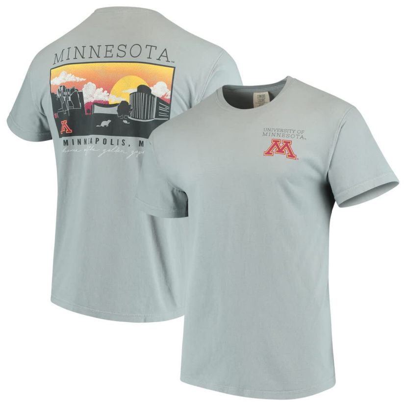 NCAA Minnesota Golden Gophers Team Campus Scenery T-Shirt
