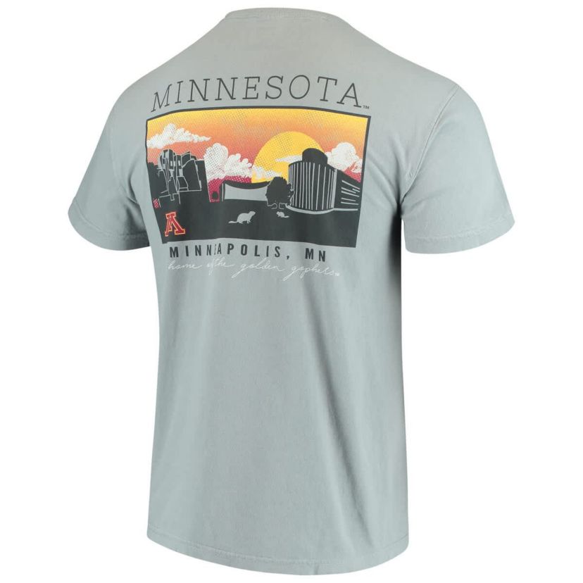 NCAA Minnesota Golden Gophers Team Campus Scenery T-Shirt