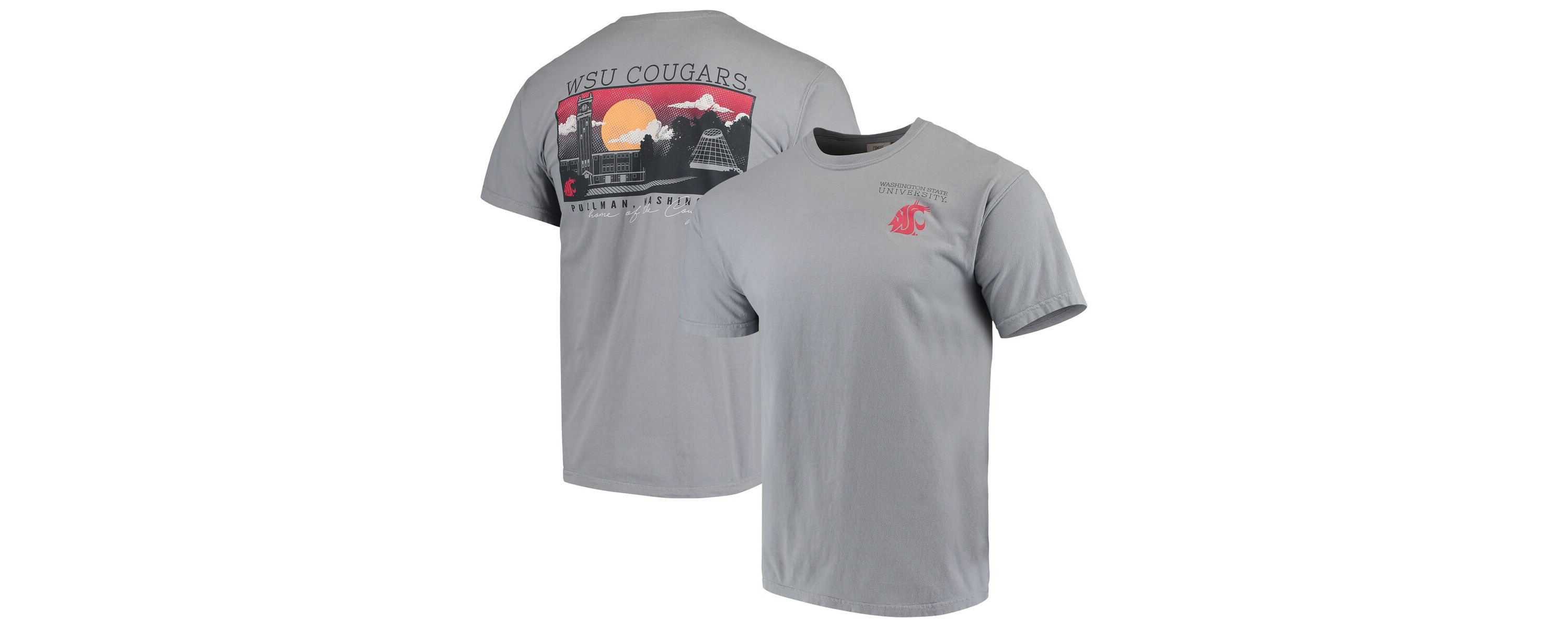 NCAA Washington State Cougars Team Campus Scenery T-Shirt