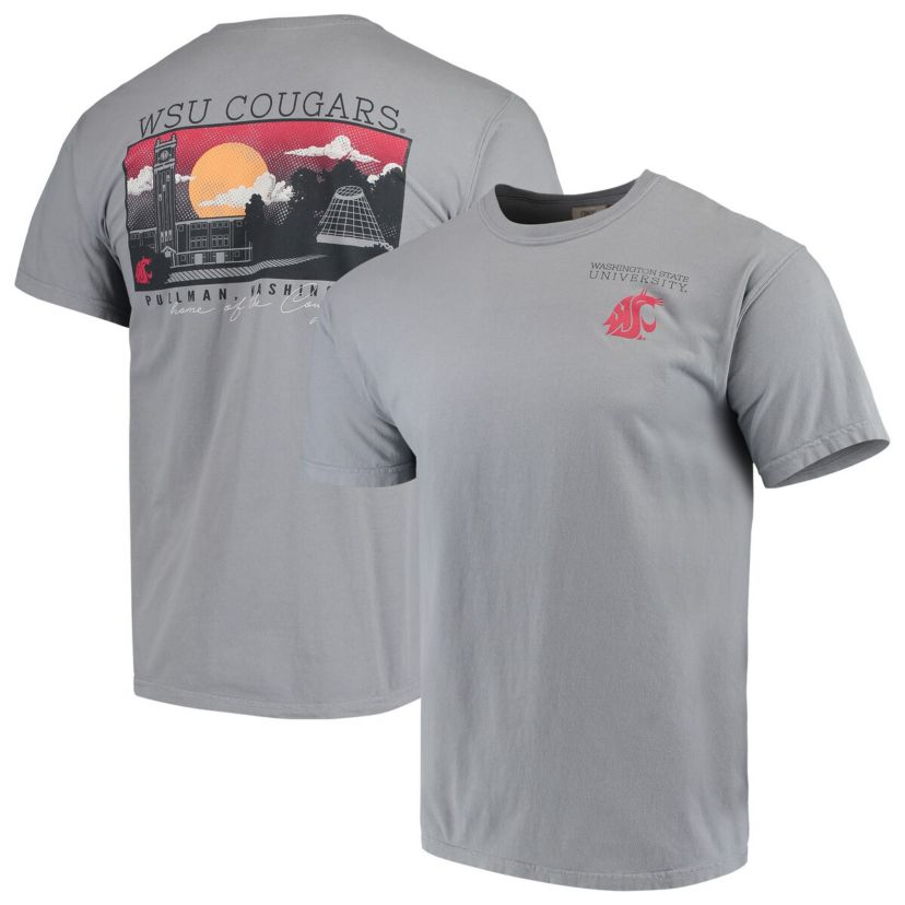NCAA Washington State Cougars Team Campus Scenery T-Shirt