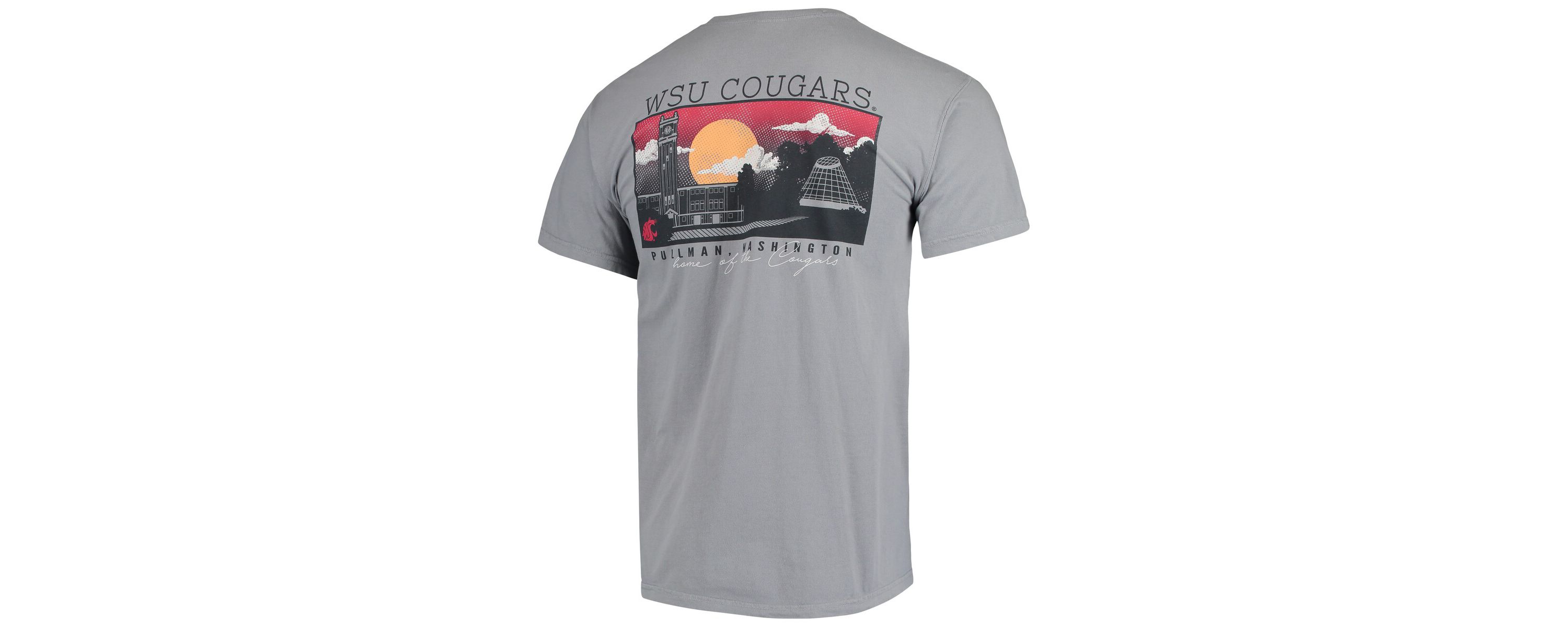 NCAA Washington State Cougars Team Campus Scenery T-Shirt