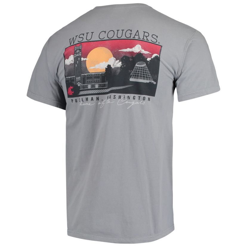 NCAA Washington State Cougars Team Campus Scenery T-Shirt