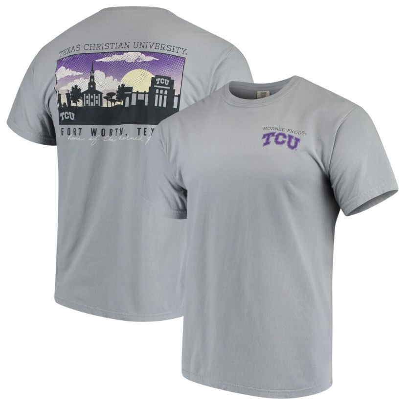 NCAA TCU Horned Frogs Team Campus Scenery T-Shirt