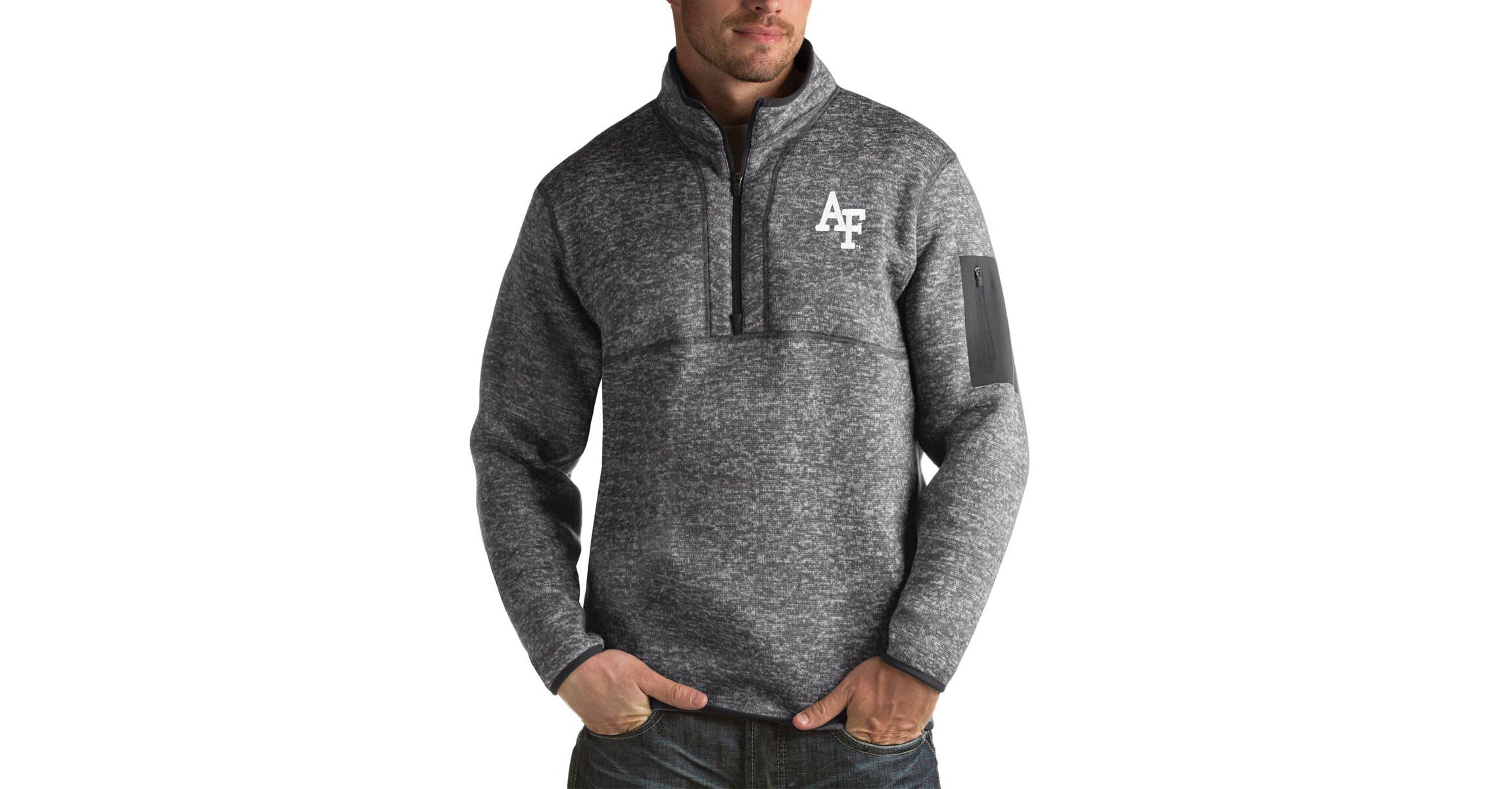 NCAA Air Force Falcons Fortune Big & Tall Quarter-Zip Pullover Jacket