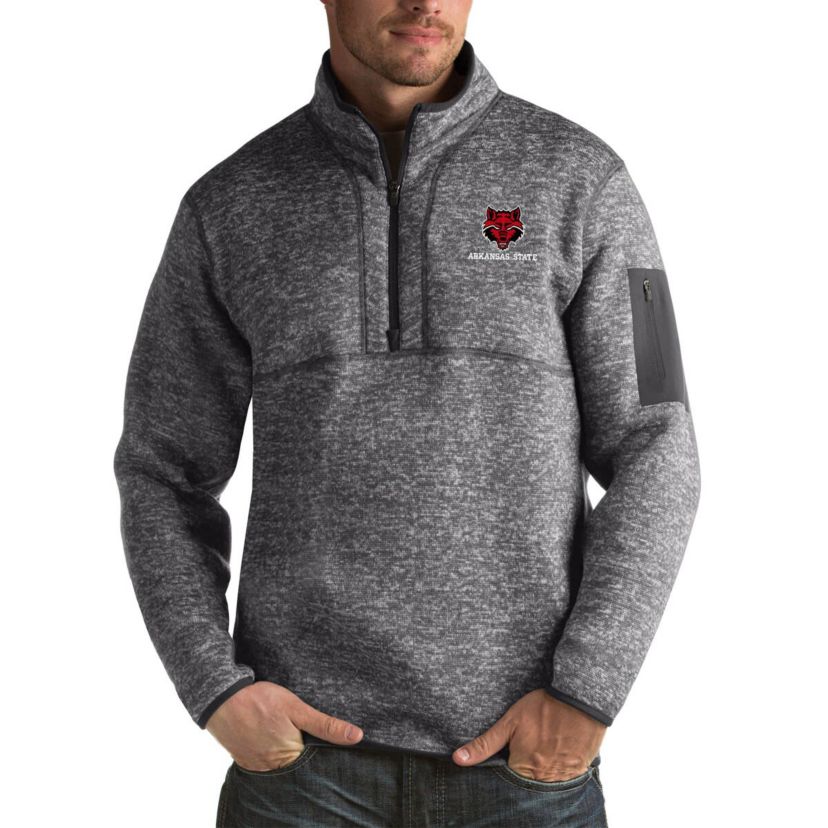 Arkansas State Red Wolves NCAA Arkansas State Wolves Fortune Big & Tall Quarter-Zip Pullover Jacket