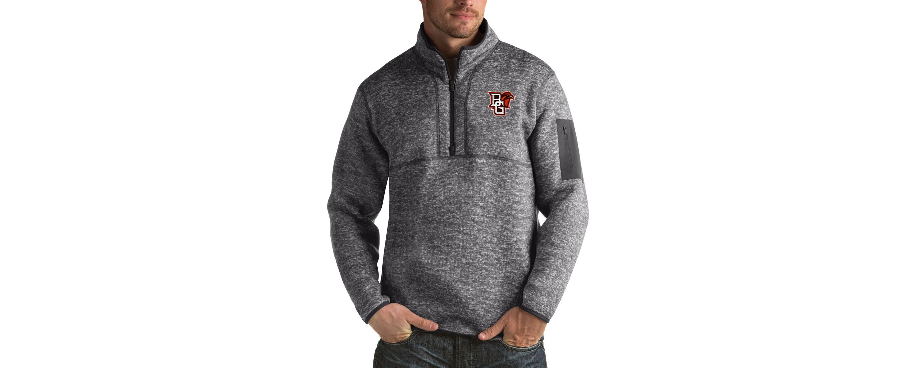 Bowling Green Falcons NCAA Bowling St. Falcons Fortune Big & Tall Quarter-Zip Pullover Jacket