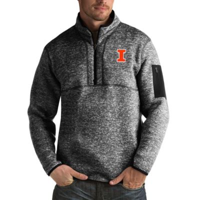 NCAA Illinois Fighting Illini Fortune Big & Tall Quarter-Zip Pullover Jacket