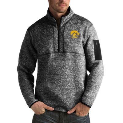 NCAA Iowa Hawkeyes Fortune Big & Tall Quarter-Zip Pullover Jacket