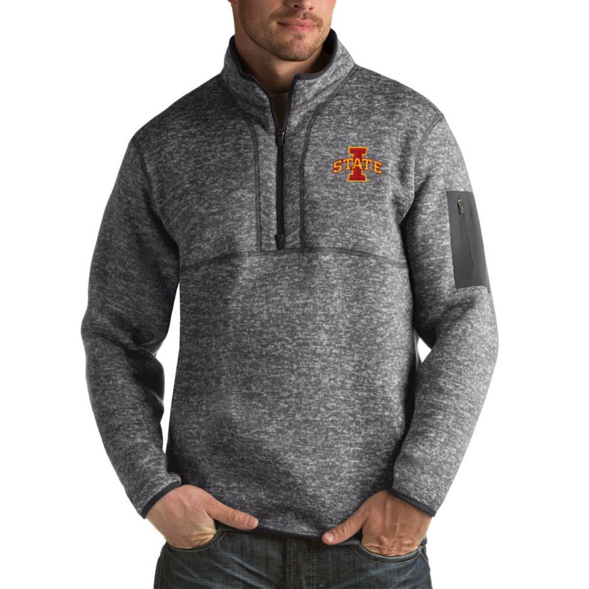 NCAA Iowa State Cyclones Fortune Big & Tall Quarter-Zip Pullover Jacket