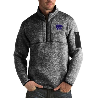 NCAA Kansas State Wildcats Fortune Big & Tall Quarter-Zip Pullover Jacket
