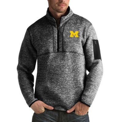 NCAA Michigan Wolverines Fortune Big & Tall Quarter-Zip Pullover Jacket