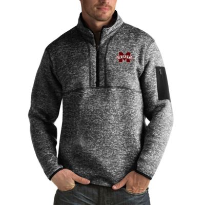 NCAA Mississippi State Bulldogs Fortune Big & Tall Quarter-Zip Pullover Jacket