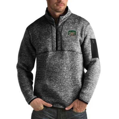 NCAA Ohio Bobcats Fortune Big & Tall Quarter-Zip Pullover Jacket