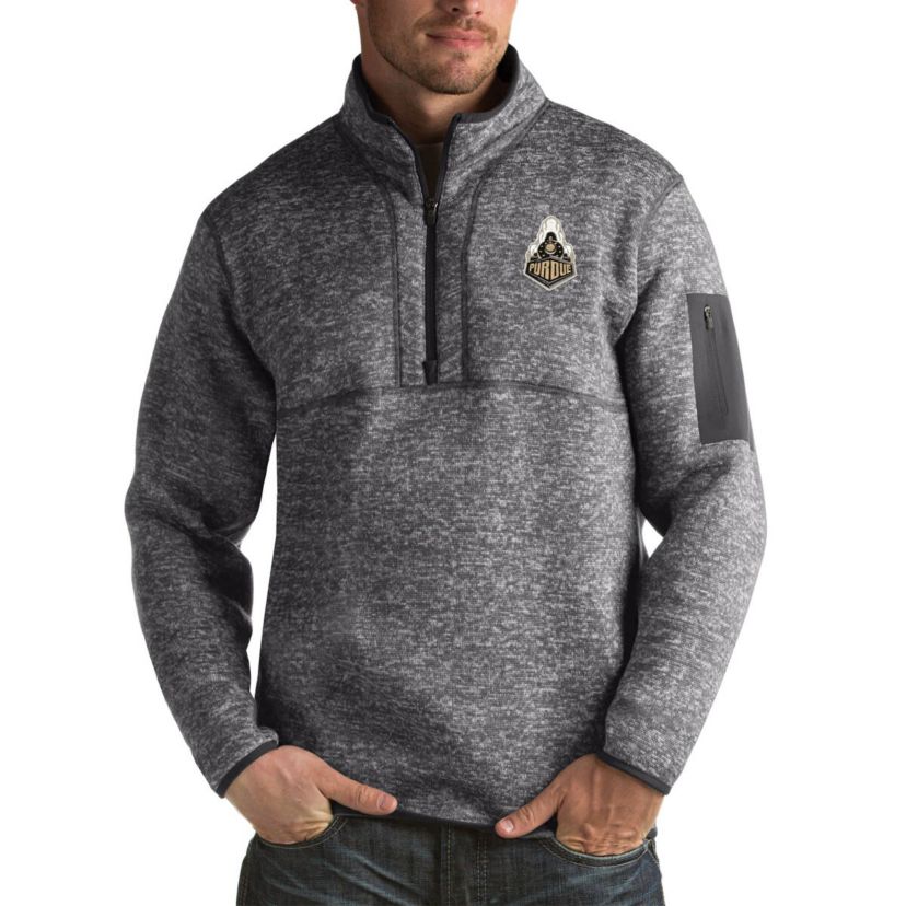NCAA Purdue Boilermakers Fortune Big & Tall Quarter-Zip Pullover Jacket
