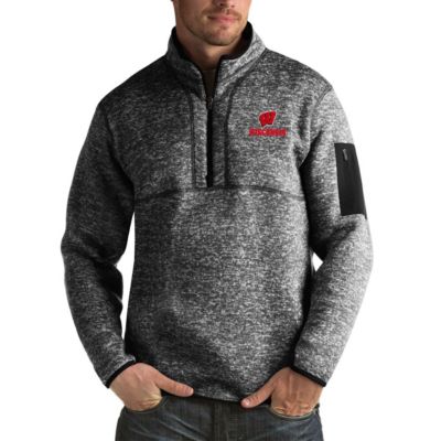 NCAA Wisconsin Badgers Fortune Big & Tall Quarter-Zip Pullover Jacket