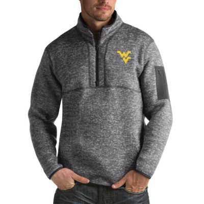 NCAA West Virginia Mountaineers Fortune Big & Tall Quarter-Zip Pullover Jacket