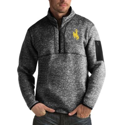 NCAA Wyoming Cowboys Fortune Big & Tall Quarter-Zip Pullover Jacket
