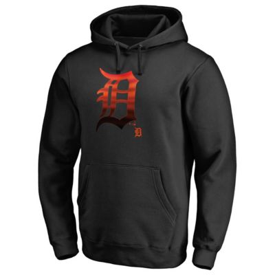 Fanatics MTO Label Men's MLB Detroit Tigers Midnight Mascot Pullover Hoodie, Black, 4XL