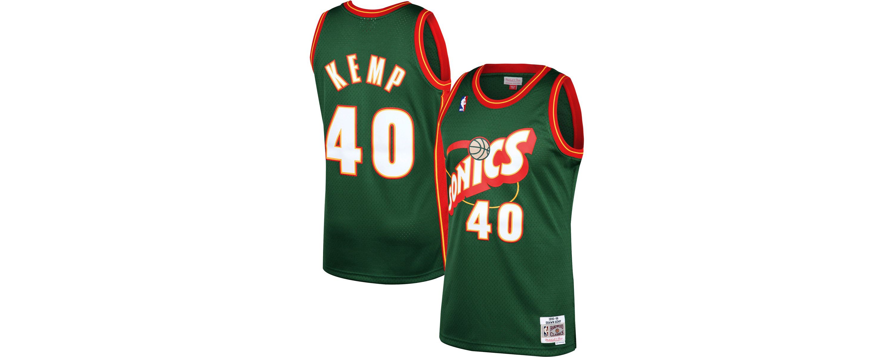 Hardwood Classic Teams Shawn Kemp Seattle SuperSonics 1995/96 Hardwood Classics Swingman Jersey