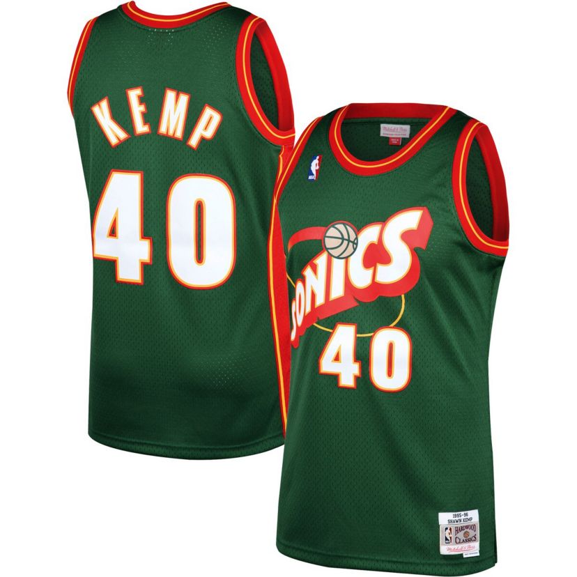 Hardwood Classic Teams Shawn Kemp Seattle SuperSonics 1995/96 Hardwood Classics Swingman Jersey