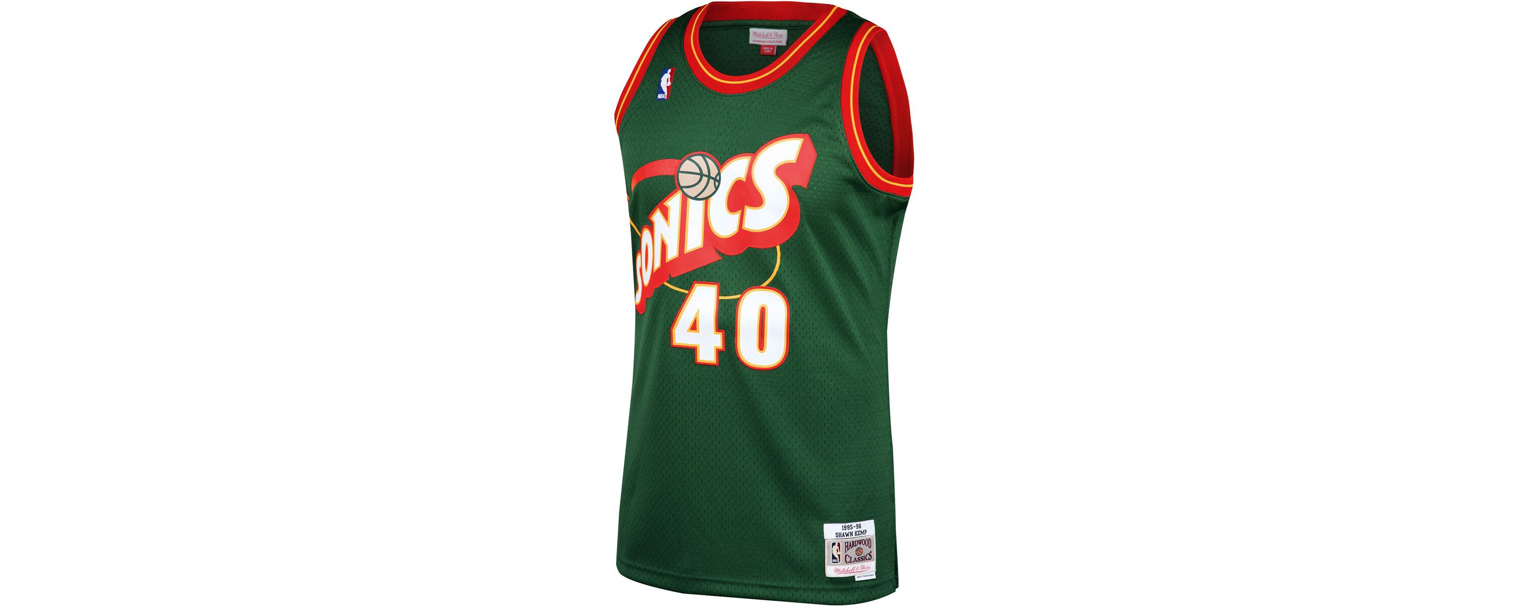 Hardwood Classic Teams Shawn Kemp Seattle SuperSonics 1995/96 Hardwood Classics Swingman Jersey