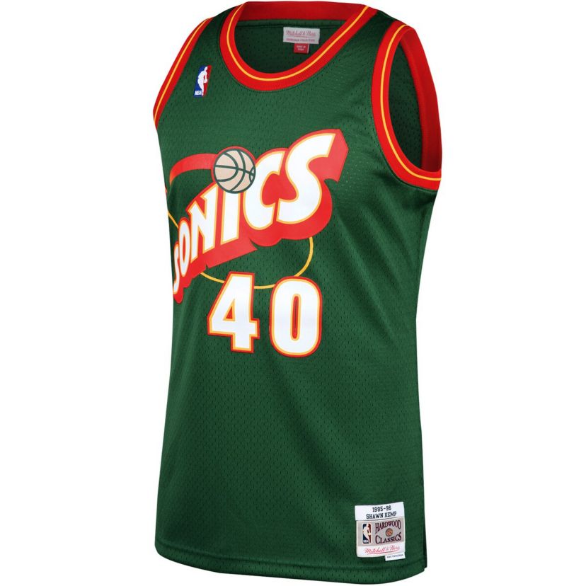 Hardwood Classic Teams Shawn Kemp Seattle SuperSonics 1995/96 Hardwood Classics Swingman Jersey