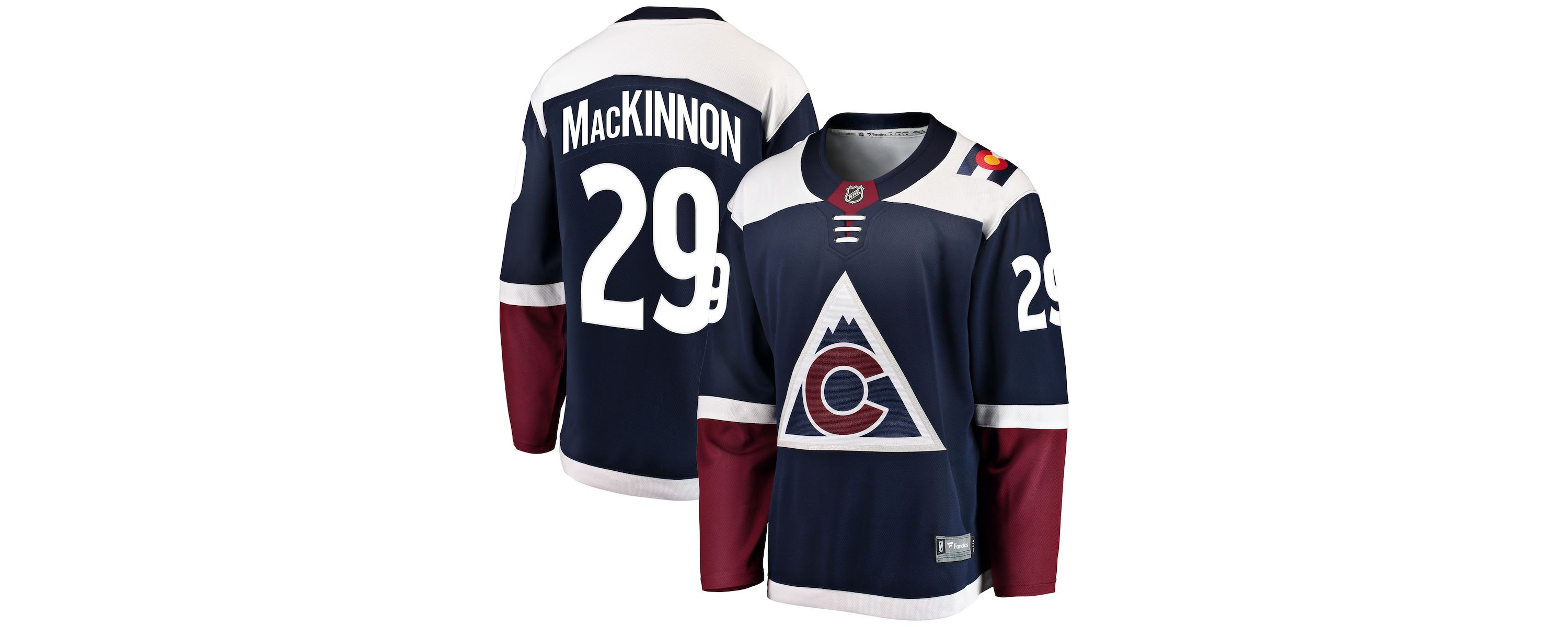 NHL Fanatics Nathan MacKinnon Colorado Avalanche Breakaway Jersey