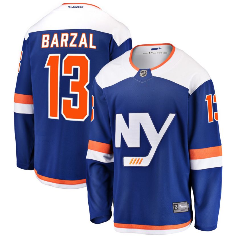 NHL Fanatics Mathew Barzal New York Islanders Breakaway Jersey