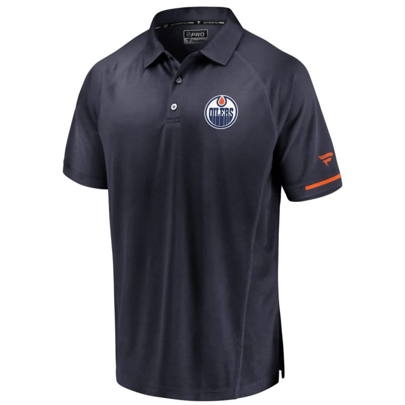 NHL Fanatics Edmonton Oilers Authentic Pro Rinkside Polo
