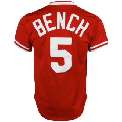 MLB Johnny Bench Cincinnati Reds Cooperstown Collection Big & Tall Mesh Batting Practice Jersey