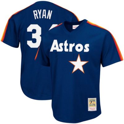 MLB Nolan Ryan Houston Astros Cooperstown Collection Big & Tall Mesh Batting Practice Jersey