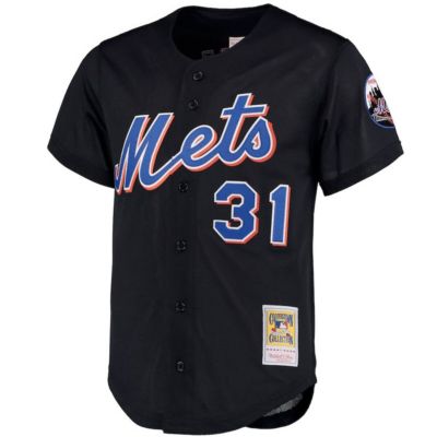 MLB Mike Piazza New York Mets Big & Tall Cooperstown Collection Mesh Button-Up Jersey
