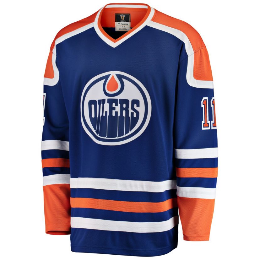 NHL Fanatics Mark Messier Edmonton Oilers Premier Breakaway Retired Player Jersey