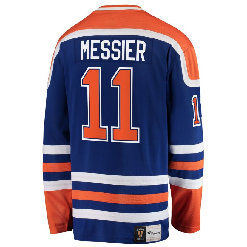 NHL Fanatics Mark Messier Edmonton Oilers Premier Breakaway Retired Player Jersey