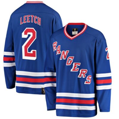 Men's NHL Fanatics Brian Leetch New York Rangers Premier Breakaway Retired Player Jersey, Blue, Small -  0192653517780