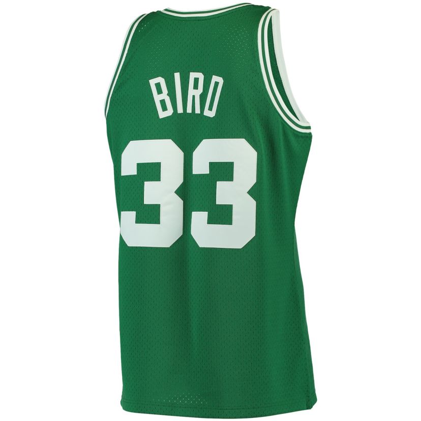 NBA Larry Bird Kelly Boston Celtics 1985/86 Big & Tall Hardwood Classics Swingman Jersey