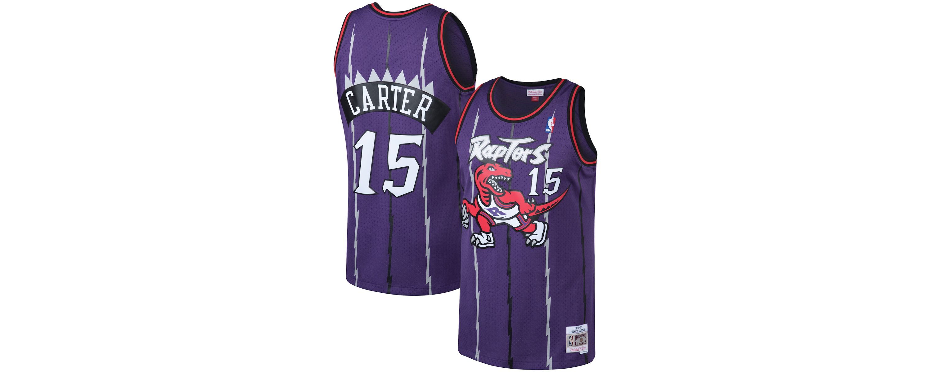 NBA Vince Carter Toronto Raptors 1998/99 Big & Tall Hardwood Classics Swingman Jersey