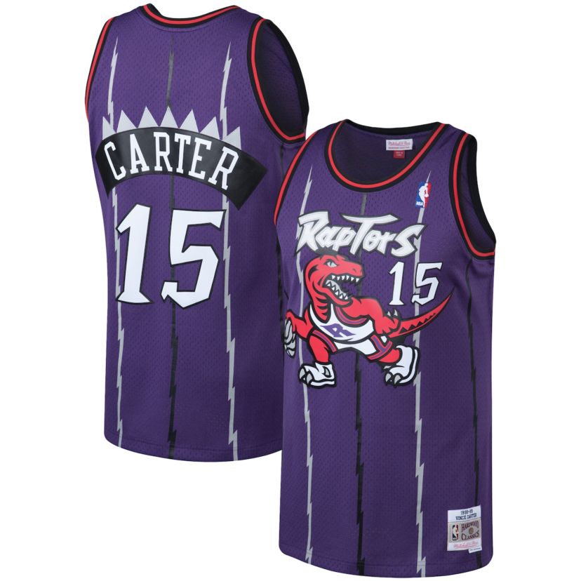 NBA Vince Carter Toronto Raptors 1998/99 Big & Tall Hardwood Classics Swingman Jersey