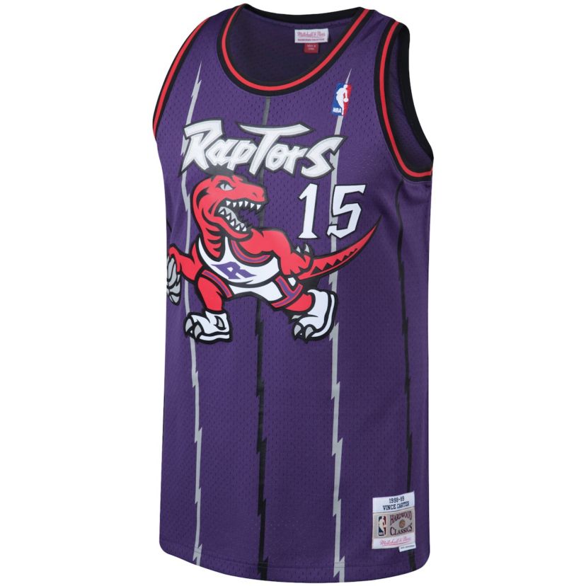 NBA Vince Carter Toronto Raptors 1998/99 Big & Tall Hardwood Classics Swingman Jersey