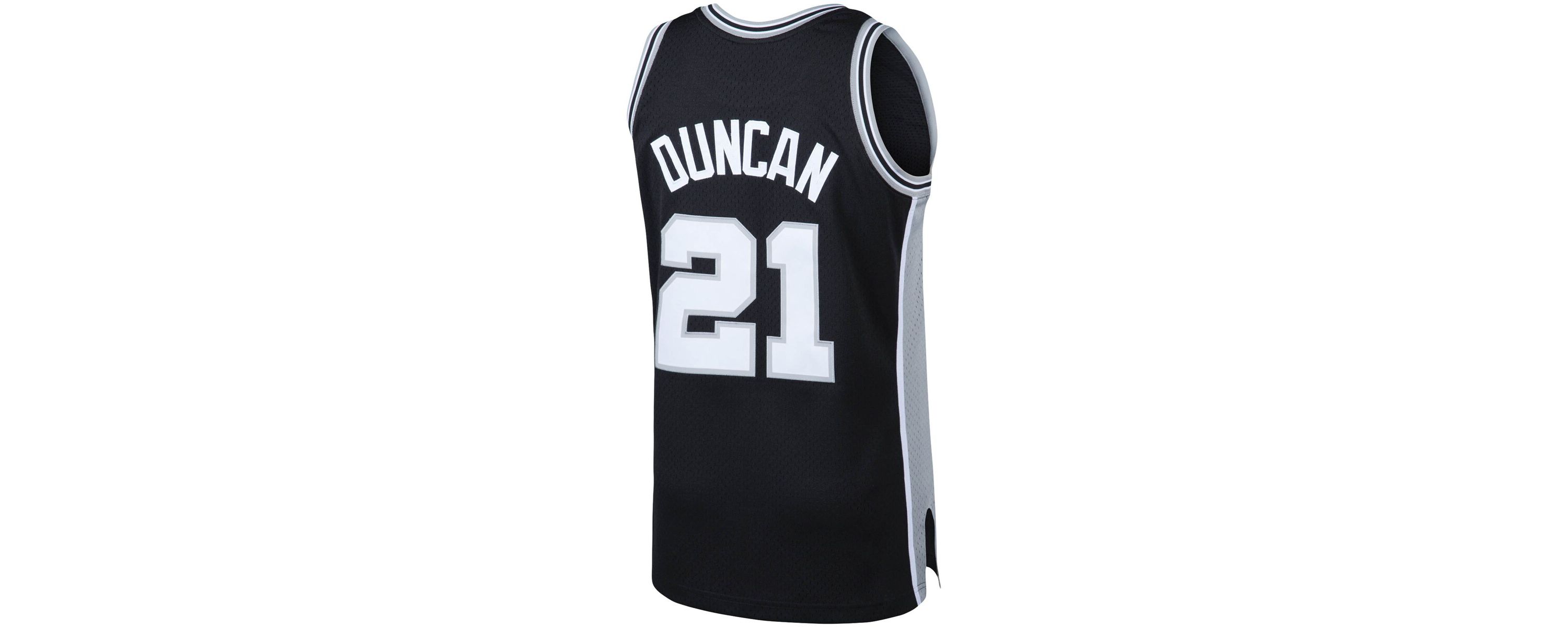 NBA Tim Duncan San Antonio Spurs 1998/99 Big & Tall Hardwood Classics Swingman Jersey