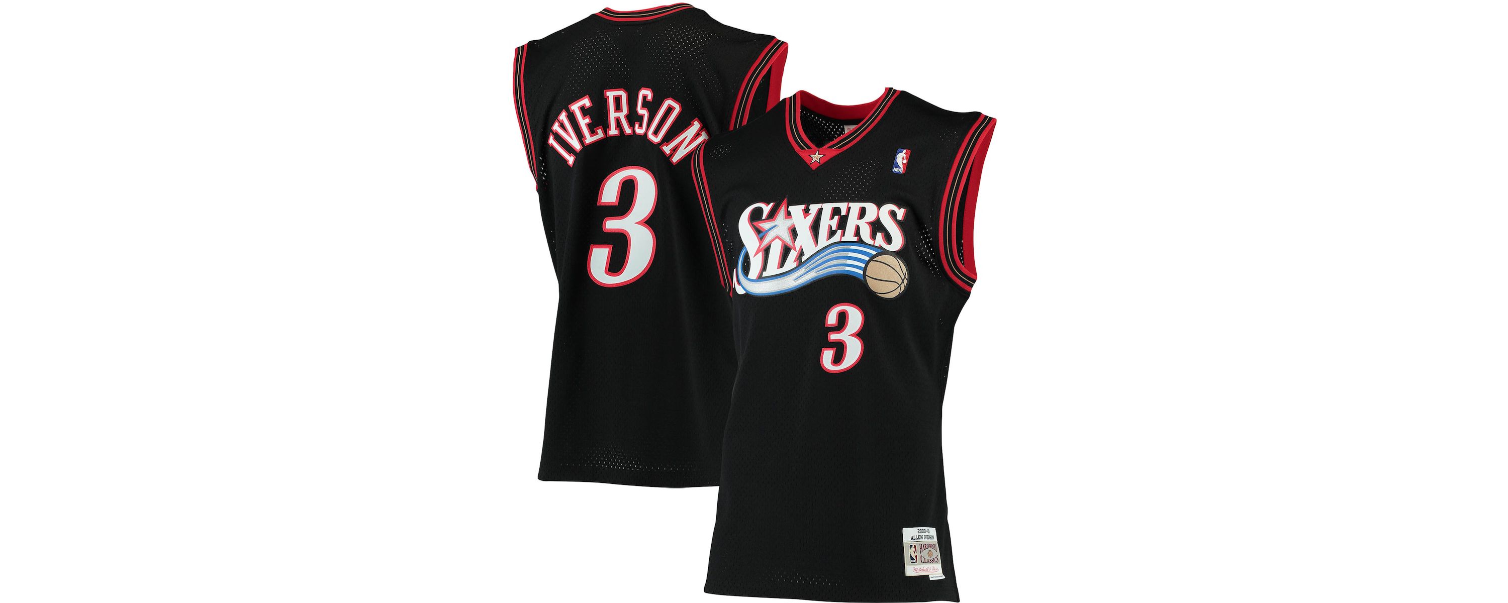 NBA Allen Iverson Philadelphia 76ers 2000/01 Big & Tall Hardwood Classics Swingman Jersey