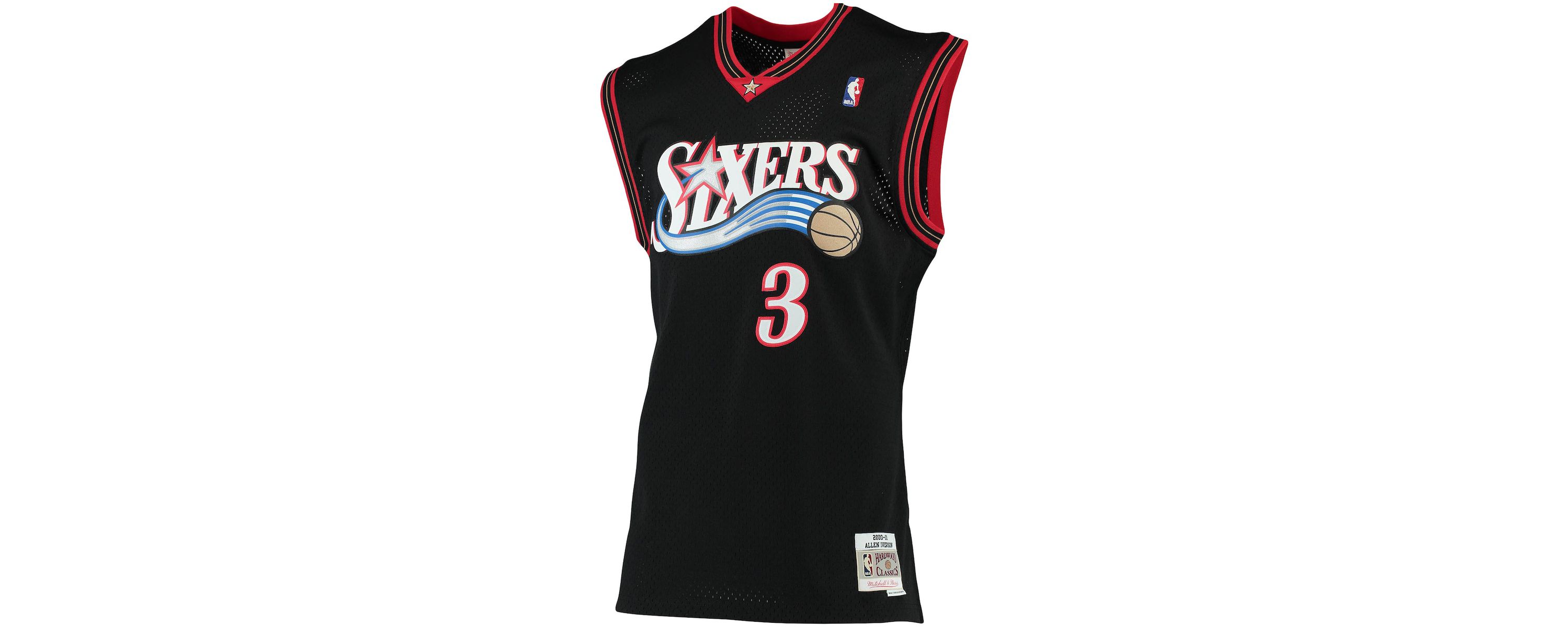 NBA Allen Iverson Philadelphia 76ers 2000/01 Big & Tall Hardwood Classics Swingman Jersey