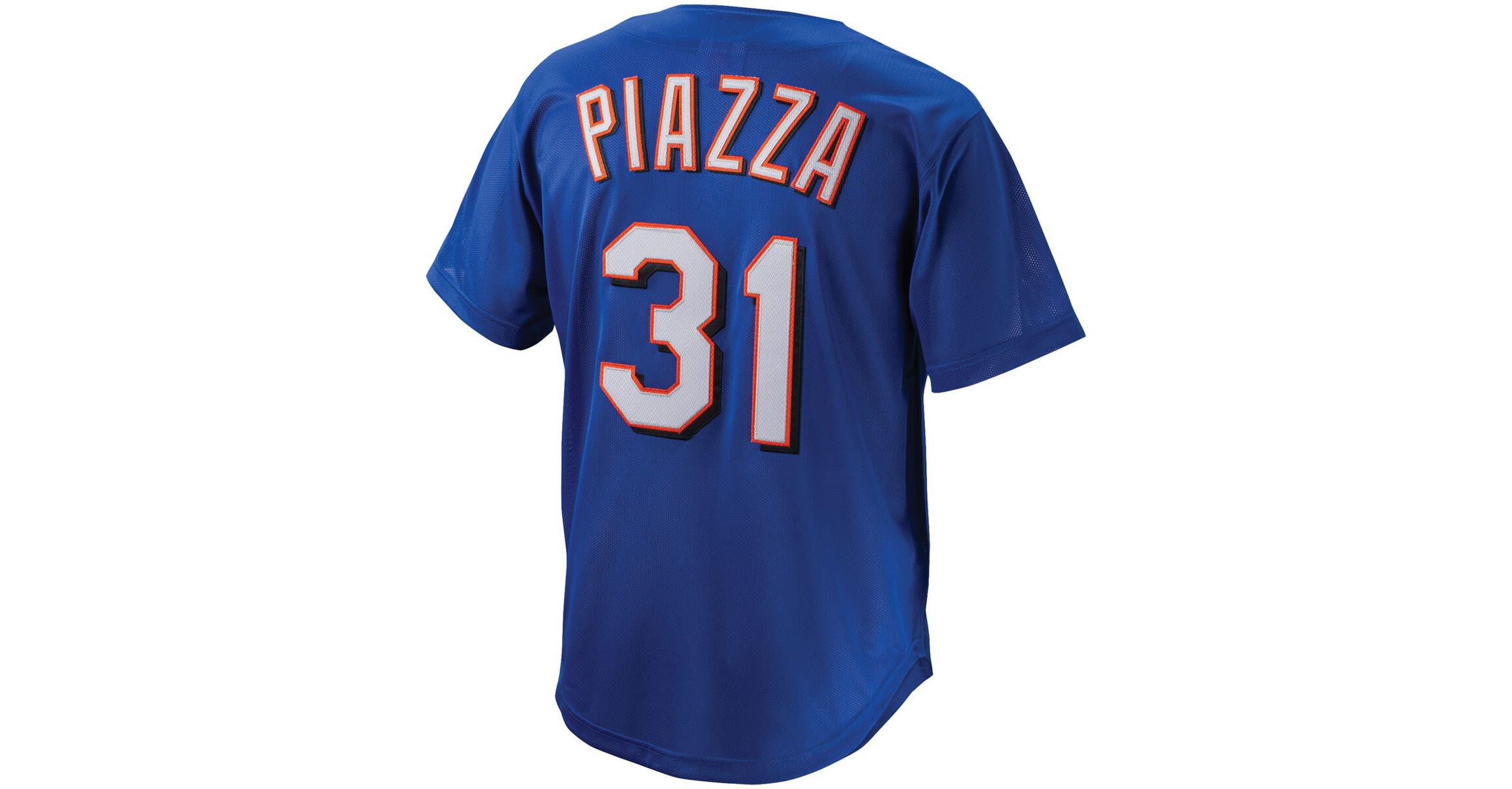 MLB Mike Piazza New York Mets Cooperstown Collection Mesh Batting Practice Button-Up Jersey